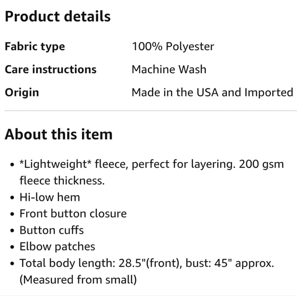 Zenana Beige Two Tone L/S Collared Button Front Elbow Patch Shacket Size XL - Picture 13 of 13